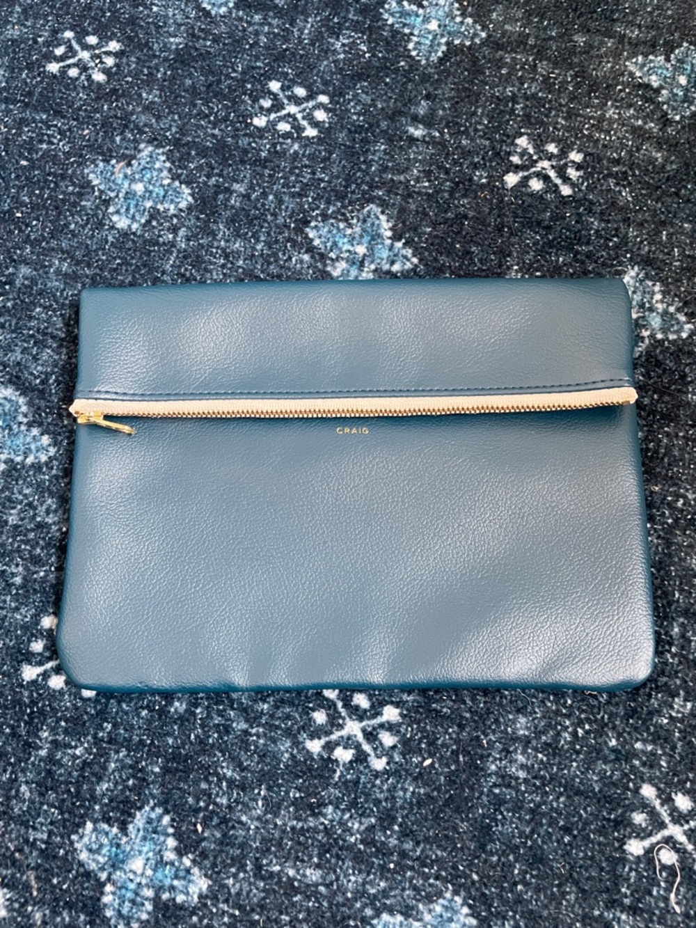 Craig Teal Blue Clutch